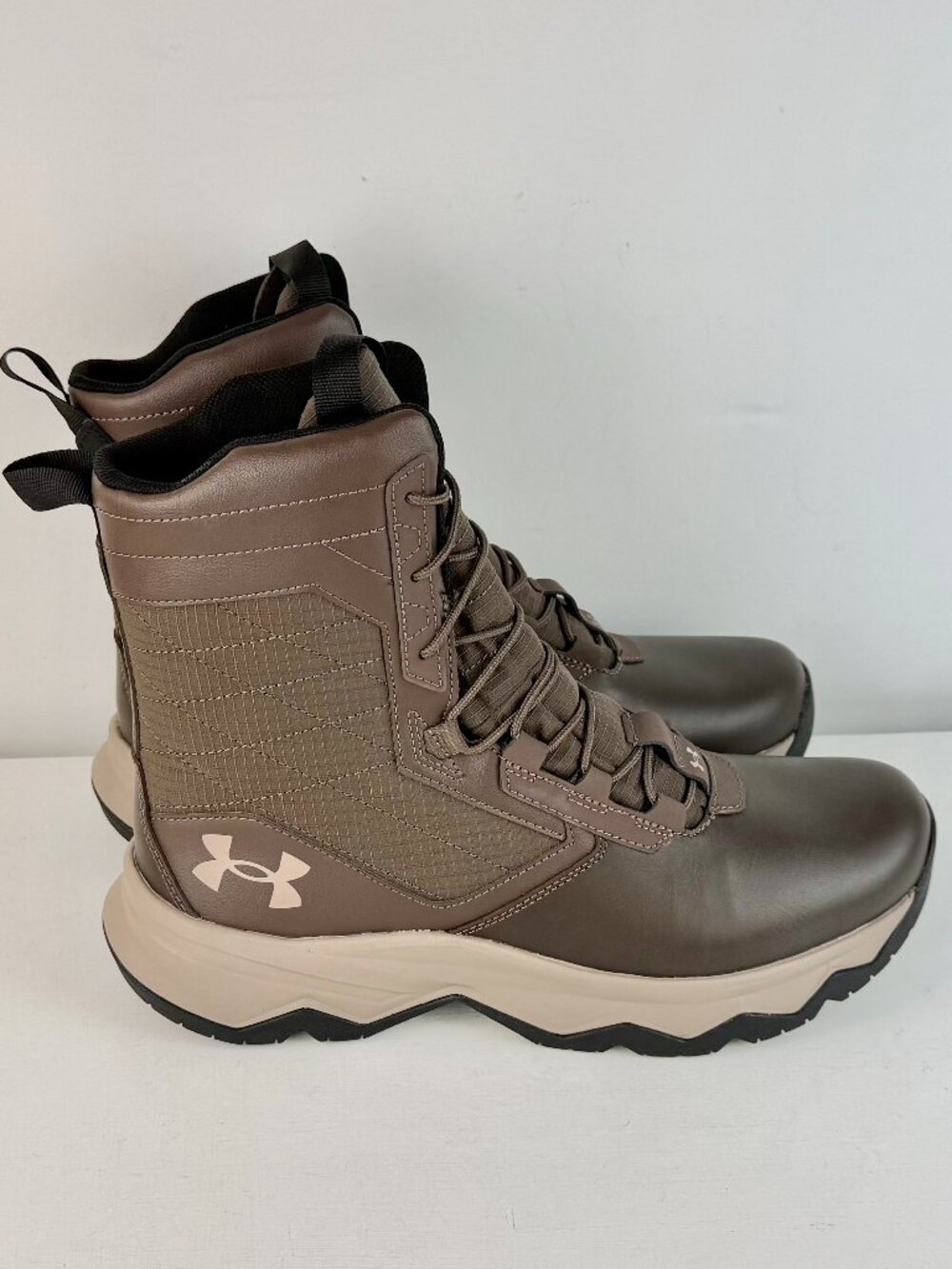 Men's 11 - Under Armour UA Stellar G2 Tactical Boots in Brown - READ